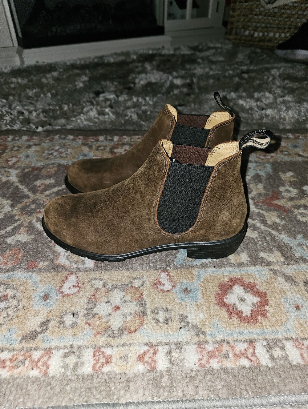 BLUNDSTONE 'Chelsea' Ankle Boot Tobacco Size 7US/EU37 Very Good Pre-owned!